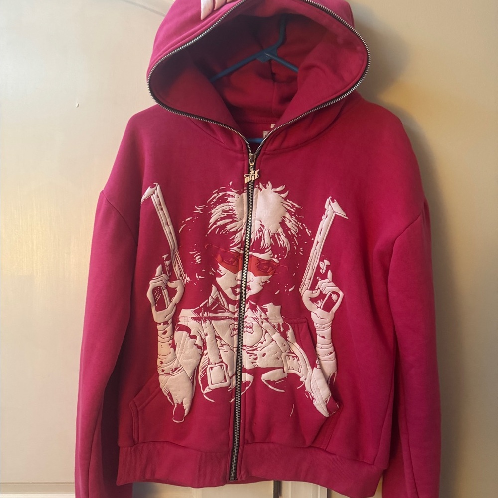 Women’s Pink Graphic Hoodie